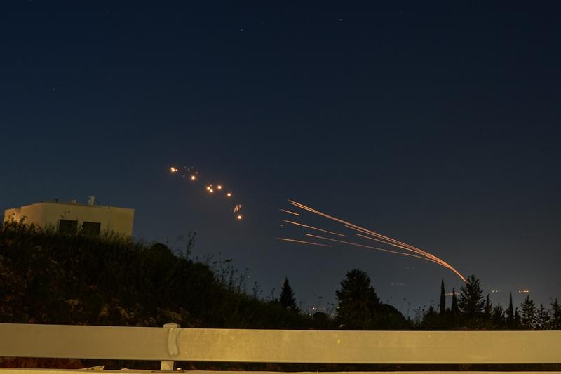 Sistemul Iron Dome interceptează rachete, Foto: Ayal Margolin/JINI / Xinhua News / Profimedia