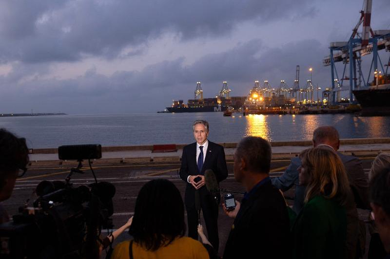 Antony J. Blinken in portul Ashdod, Foto: ABACA / Abaca Press / Profimedia