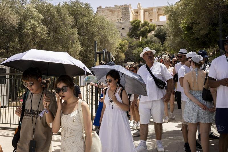 Val de căldură în Grecia, Foto: Socrates Baltagiannis / DPA / Profimedia Images